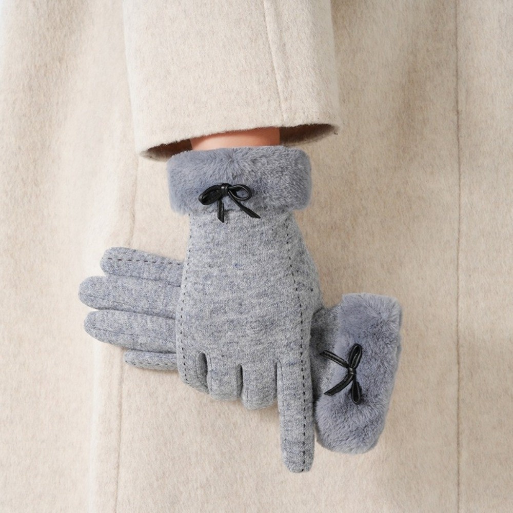Wool Glove Lined - 모조 양모 안감 처리된 두꺼운 디자인의