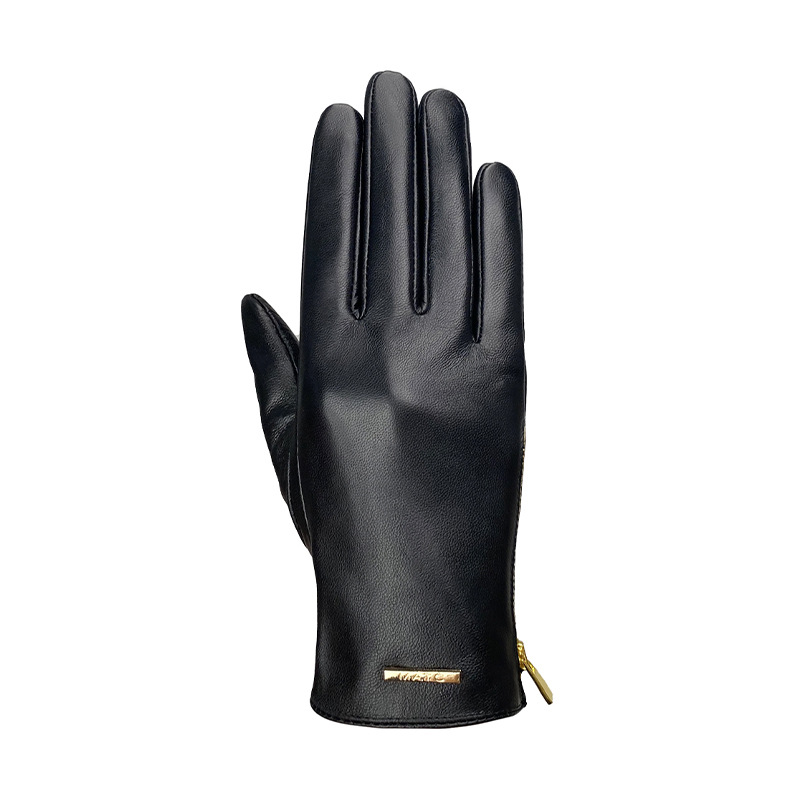 Leather Driving Glove - 여성 패션 슬림핏 탑 레이어 양가죽