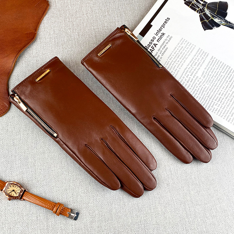 여성 패션 슬림핏 탑 레이어 양가죽 가죽 장갑 양털 안 - Leather Driving Glove 리뷰 및 가격