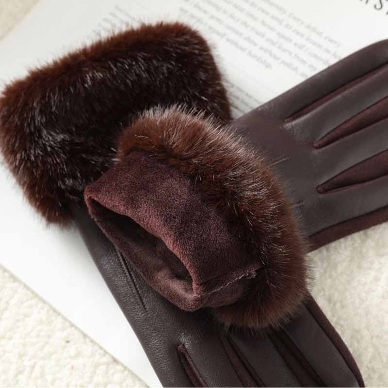 부드러운 인조 모피 소재의 커프가 달린 고급 여성용 겨 - Leather Driving Glove 리뷰 및 가격